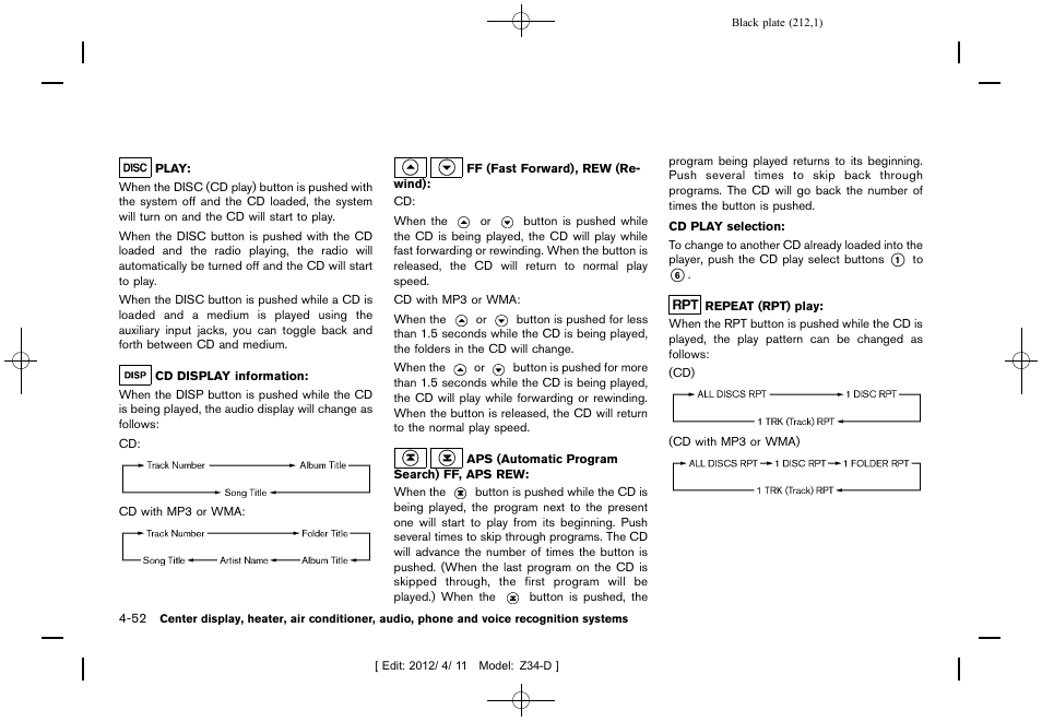 NISSAN 2013 370Z Roadster - Owner's Manual User Manual | Page 214 / 427