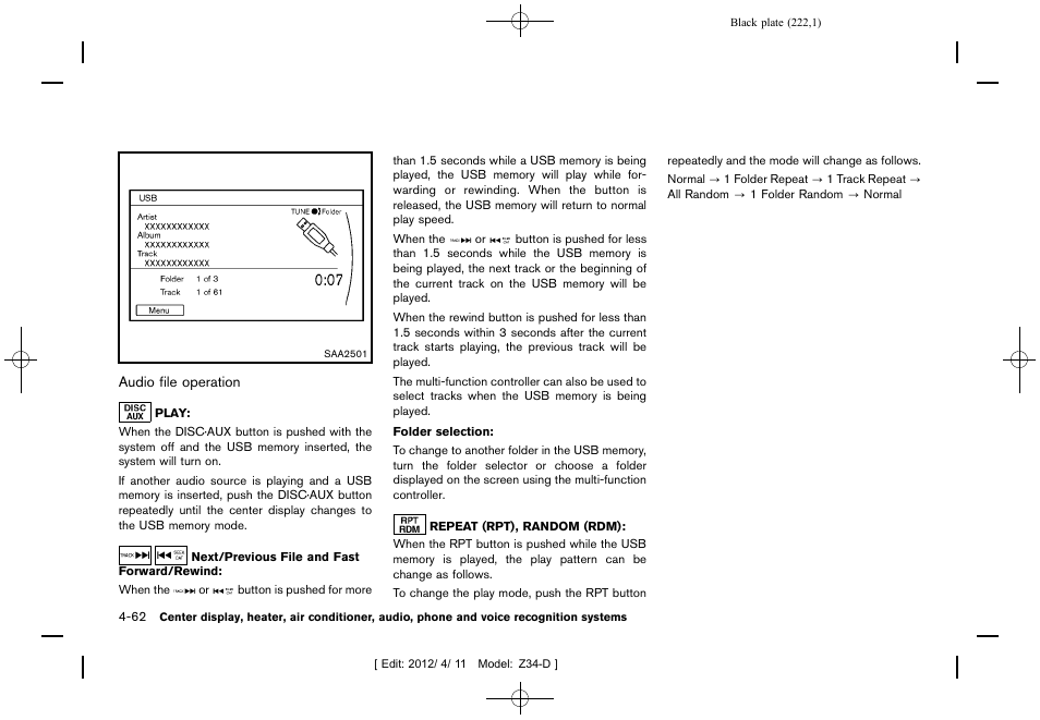 NISSAN 2013 370Z Roadster - Owner's Manual User Manual | Page 224 / 427