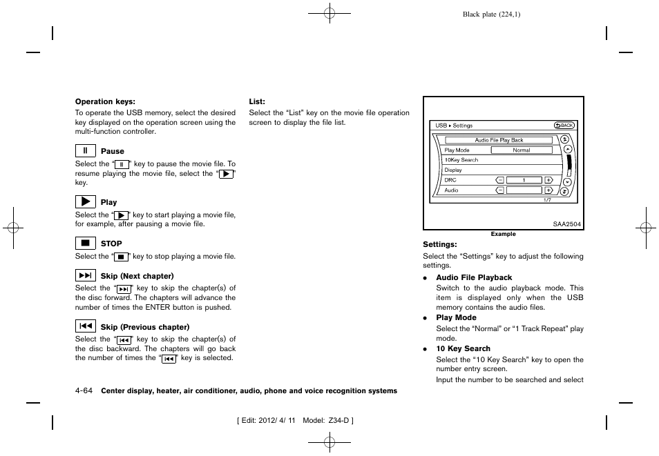 NISSAN 2013 370Z Roadster - Owner's Manual User Manual | Page 226 / 427