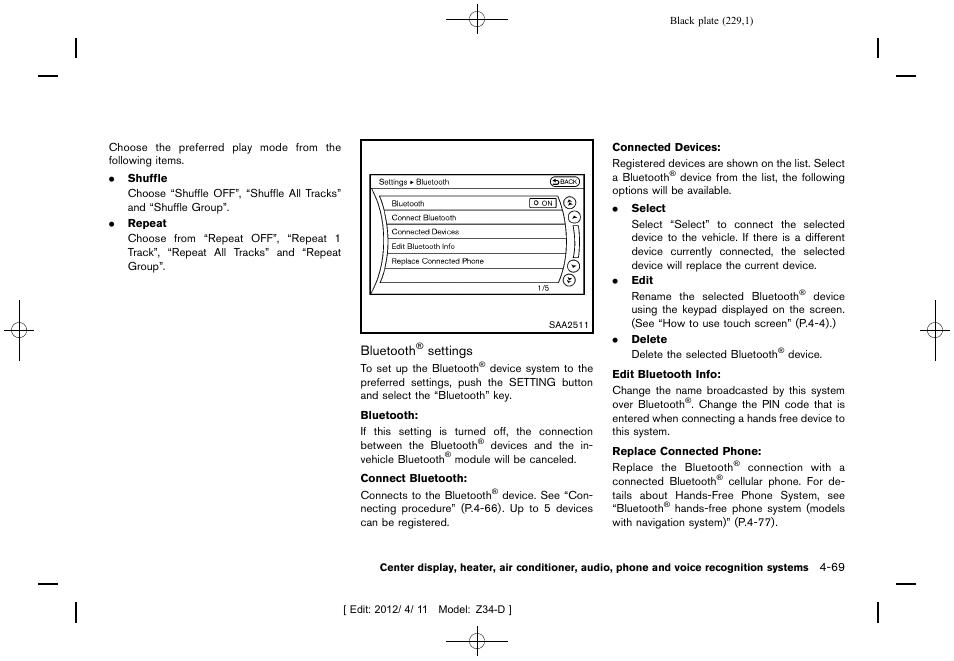 NISSAN 2013 370Z Roadster - Owner's Manual User Manual | Page 231 / 427