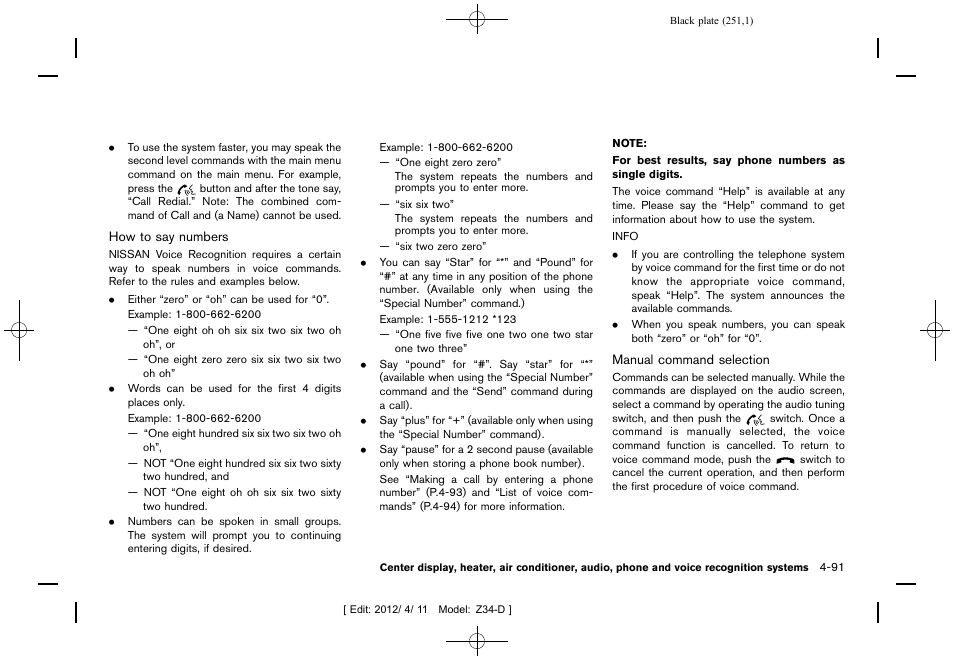 NISSAN 2013 370Z Roadster - Owner's Manual User Manual | Page 253 / 427