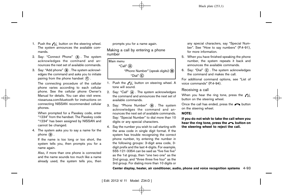 NISSAN 2013 370Z Roadster - Owner's Manual User Manual | Page 255 / 427