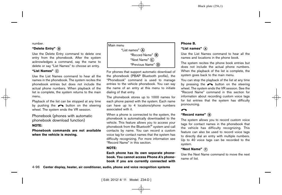 NISSAN 2013 370Z Roadster - Owner's Manual User Manual | Page 258 / 427