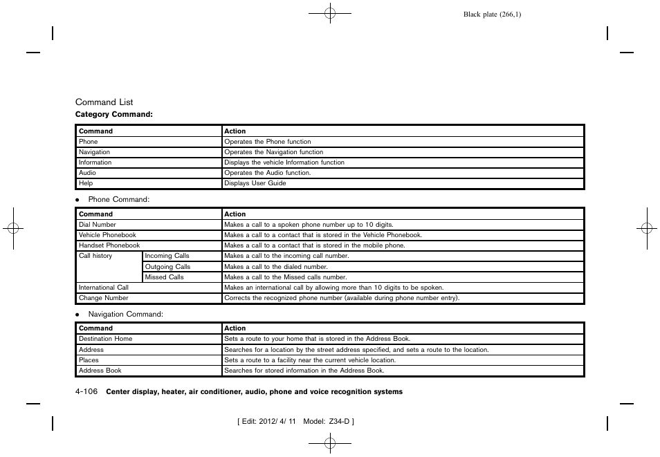 NISSAN 2013 370Z Roadster - Owner's Manual User Manual | Page 268 / 427