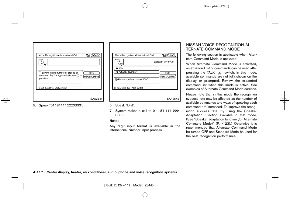 NISSAN 2013 370Z Roadster - Owner's Manual User Manual | Page 274 / 427