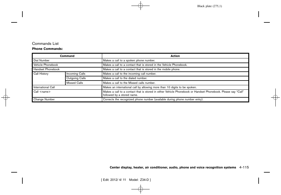 NISSAN 2013 370Z Roadster - Owner's Manual User Manual | Page 277 / 427