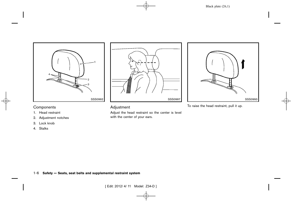 NISSAN 2013 370Z Roadster - Owner's Manual User Manual | Page 28 / 427