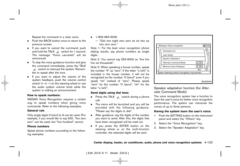 NISSAN 2013 370Z Roadster - Owner's Manual User Manual | Page 285 / 427