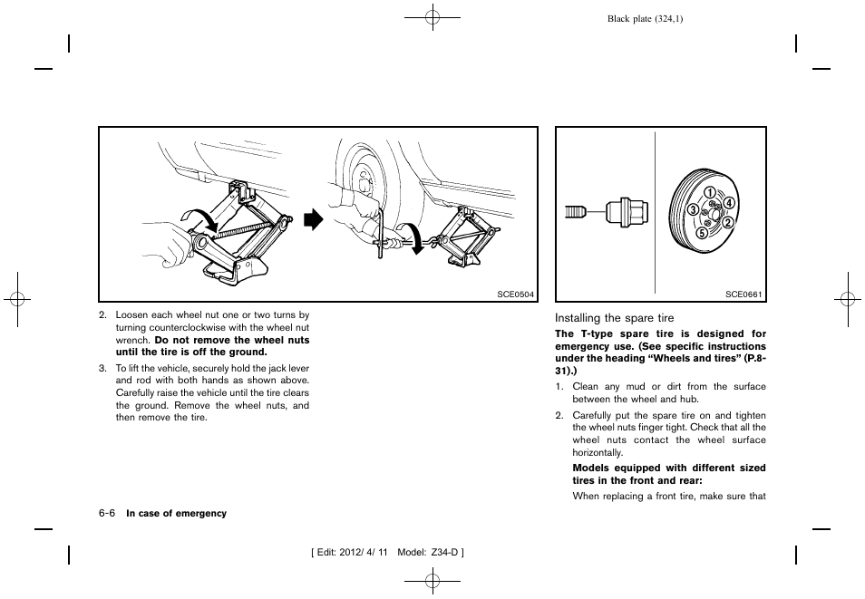 NISSAN 2013 370Z Roadster - Owner's Manual User Manual | Page 326 / 427