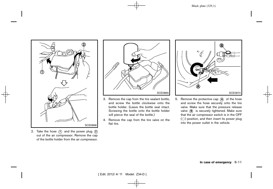 NISSAN 2013 370Z Roadster - Owner's Manual User Manual | Page 331 / 427