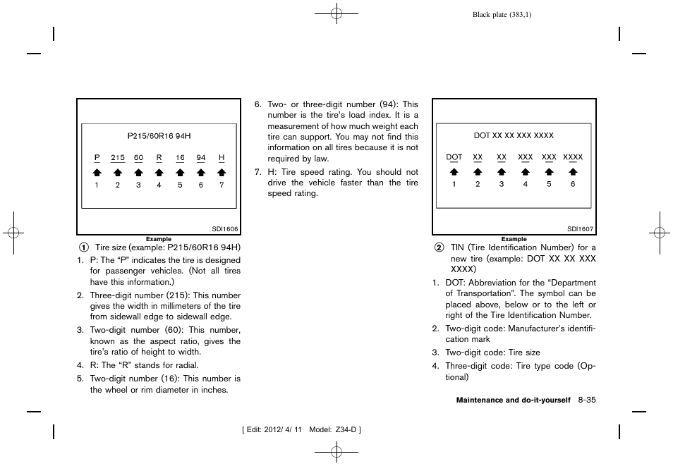 NISSAN 2013 370Z Roadster - Owner's Manual User Manual | Page 385 / 427