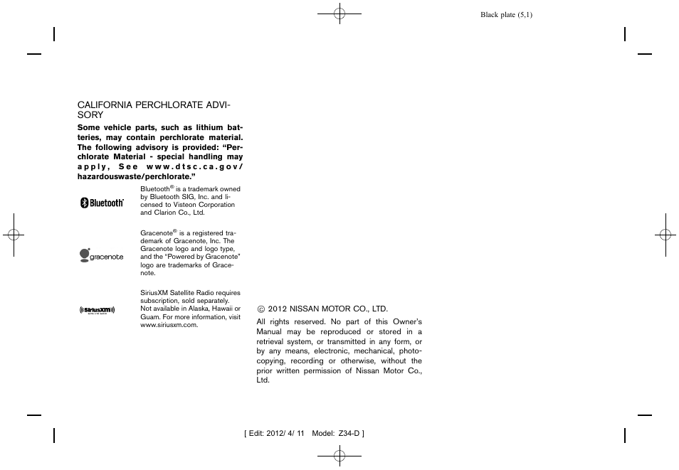 NISSAN 2013 370Z Roadster - Owner's Manual User Manual | Page 4 / 427