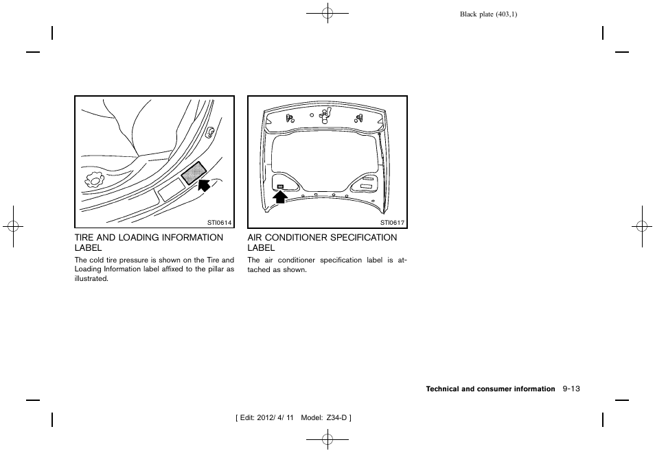 NISSAN 2013 370Z Roadster - Owner's Manual User Manual | Page 405 / 427