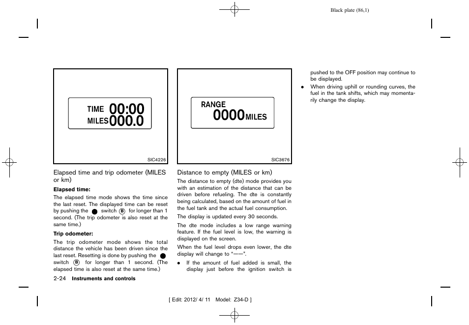 NISSAN 2013 370Z Roadster - Owner's Manual User Manual | Page 88 / 427