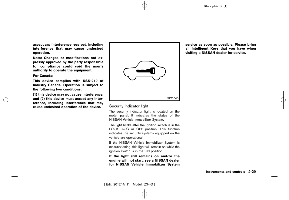 NISSAN 2013 370Z Roadster - Owner's Manual User Manual | Page 93 / 427