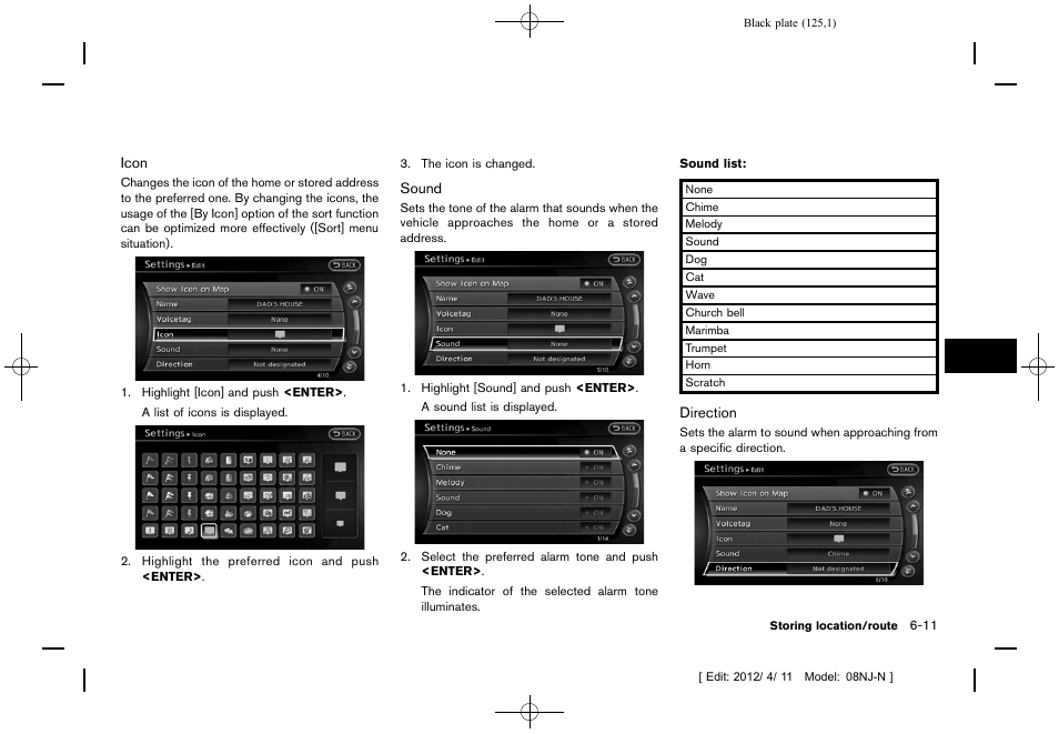 NISSAN 2013 Quest - Navigation System Owner's Manual User Manual | Page 125 / 243