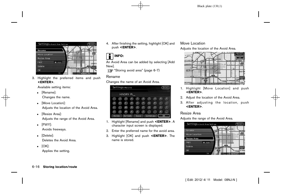 NISSAN 2013 Quest - Navigation System Owner's Manual User Manual | Page 130 / 243