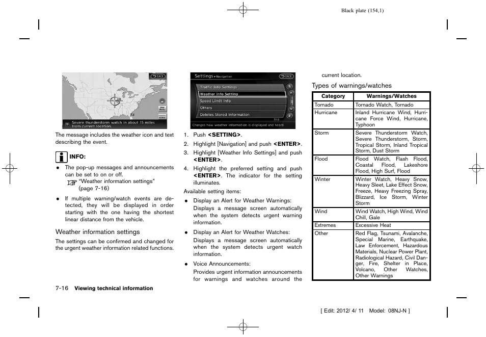 NISSAN 2013 Quest - Navigation System Owner's Manual User Manual | Page 154 / 243