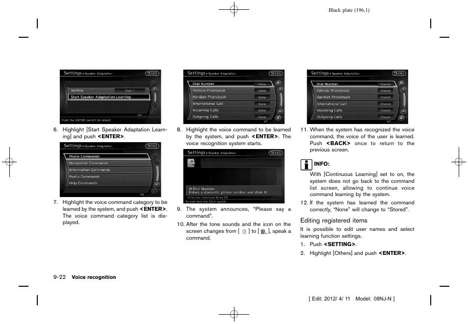 NISSAN 2013 Quest - Navigation System Owner's Manual User Manual | Page 196 / 243