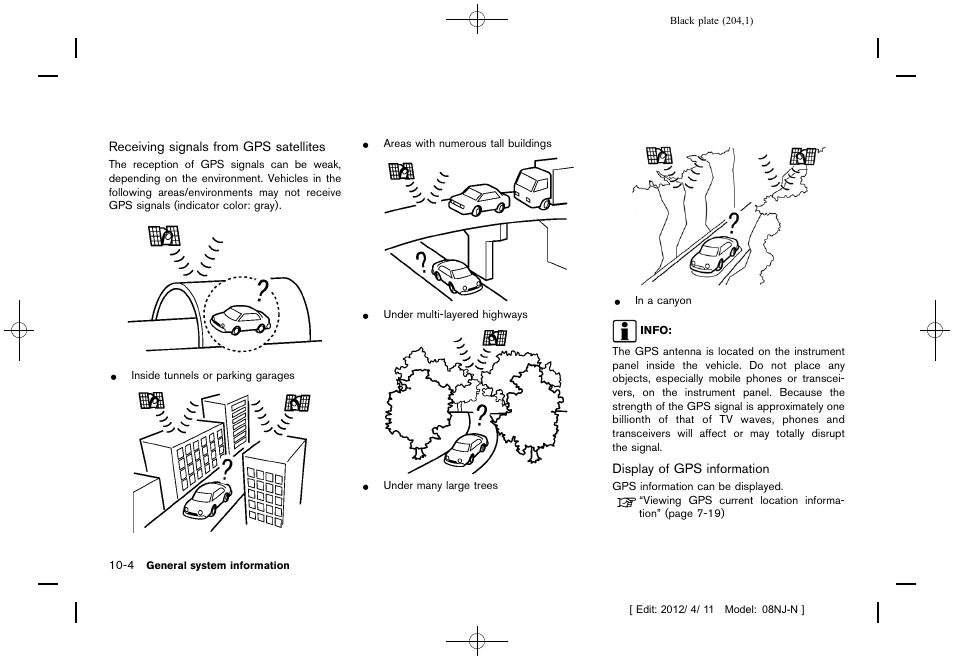 NISSAN 2013 Quest - Navigation System Owner's Manual User Manual | Page 204 / 243