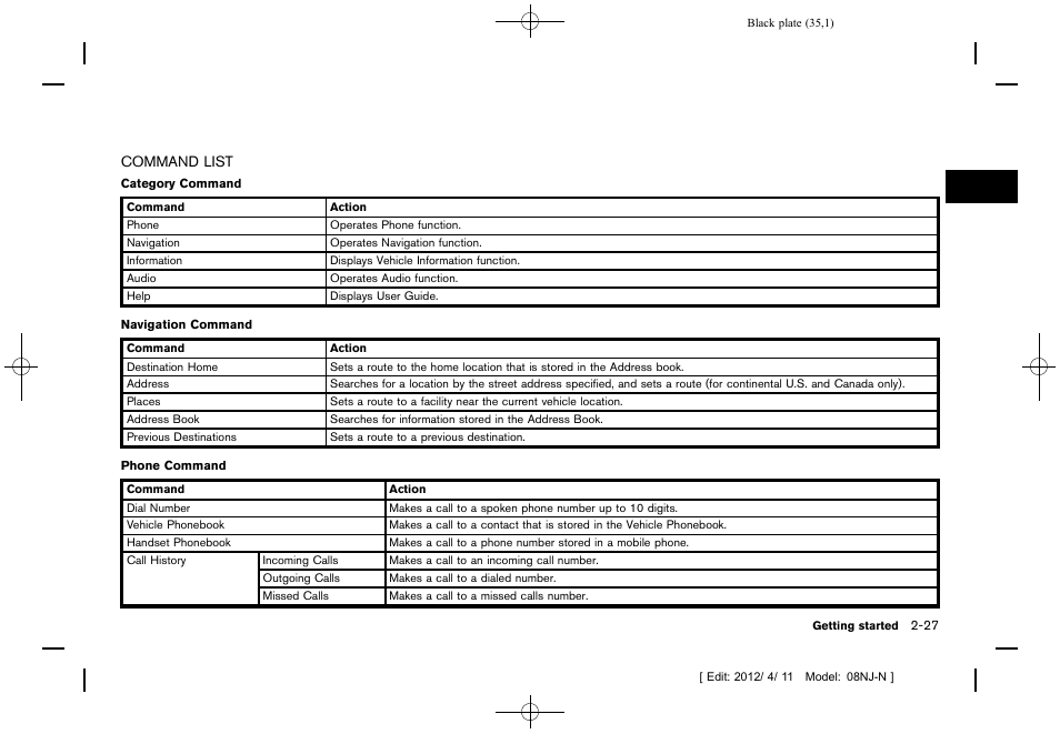 NISSAN 2013 Quest - Navigation System Owner's Manual User Manual | Page 35 / 243