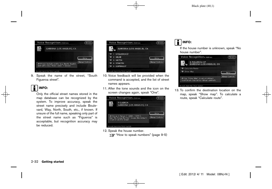 NISSAN 2013 Quest - Navigation System Owner's Manual User Manual | Page 40 / 243