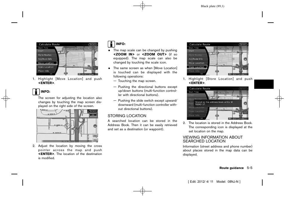 NISSAN 2013 Quest - Navigation System Owner's Manual User Manual | Page 89 / 243