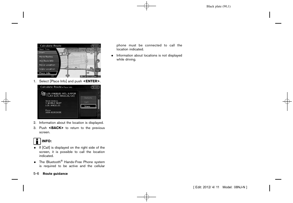 NISSAN 2013 Quest - Navigation System Owner's Manual User Manual | Page 90 / 243
