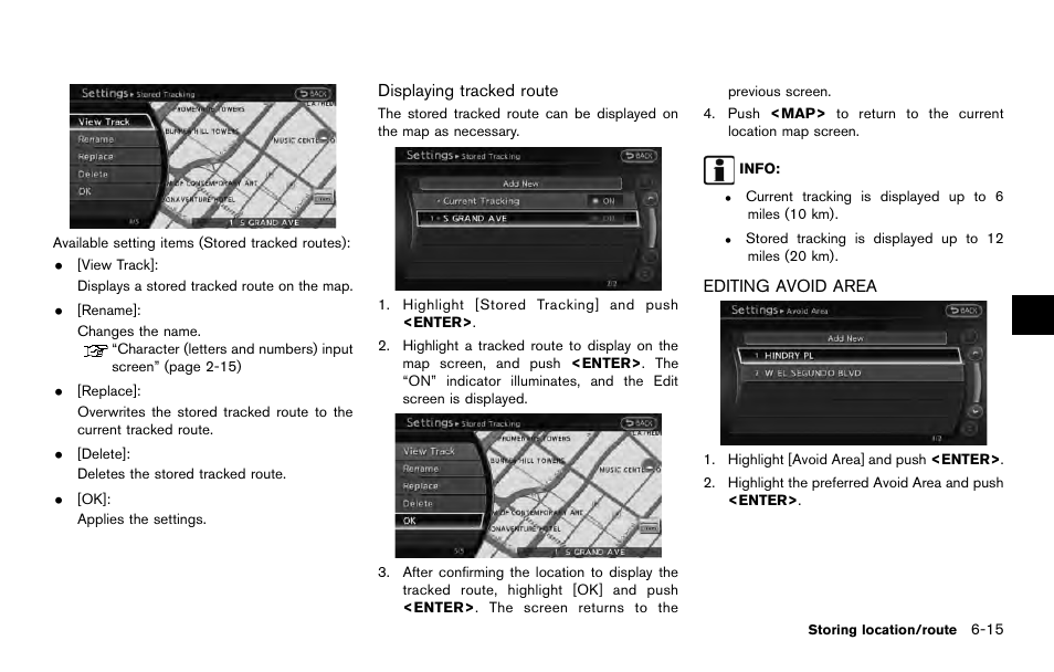 Editing avoid area -15 | NISSAN 2014 Quest - Navigation System Owner's Manual User Manual | Page 133 / 252