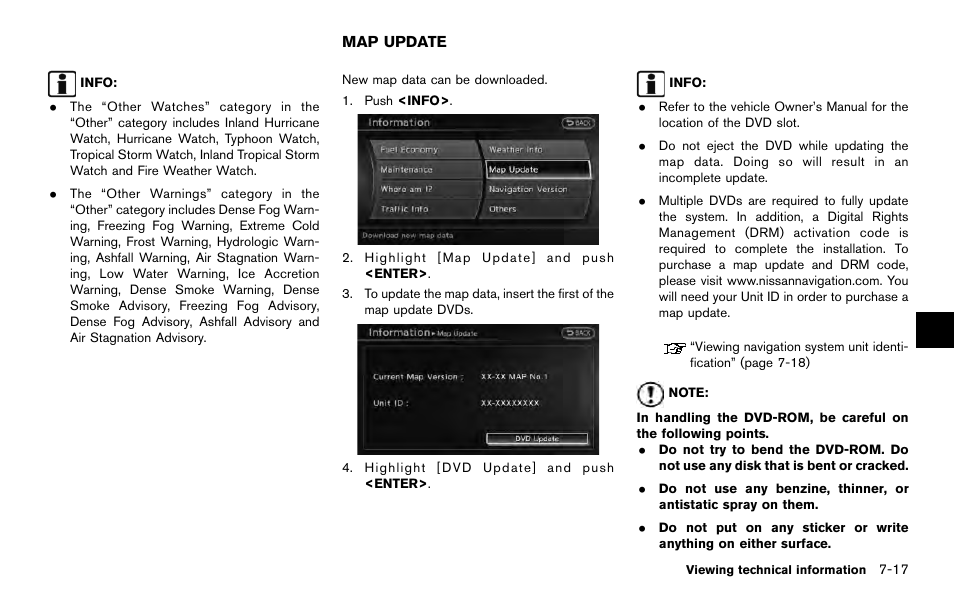 Map update -17 | NISSAN 2014 Quest - Navigation System Owner's Manual User Manual | Page 159 / 252