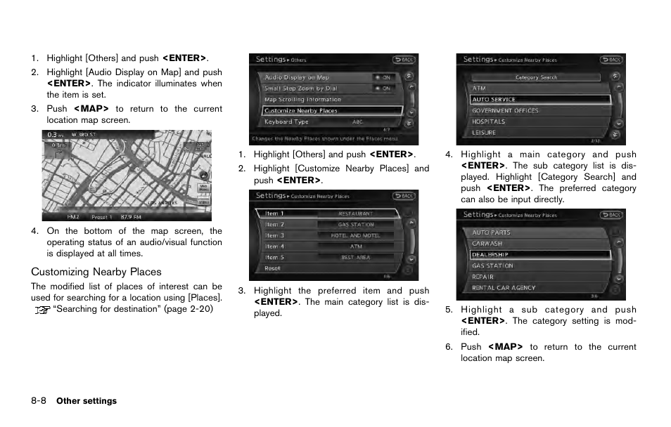 NISSAN 2014 Quest - Navigation System Owner's Manual User Manual | Page 170 / 252