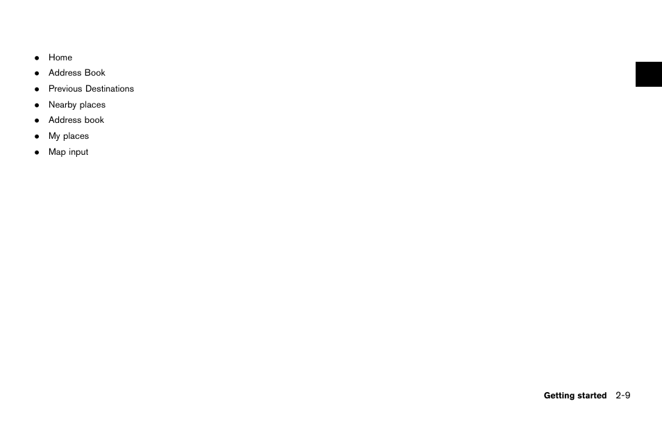 NISSAN 2014 Quest - Navigation System Owner's Manual User Manual | Page 19 / 252