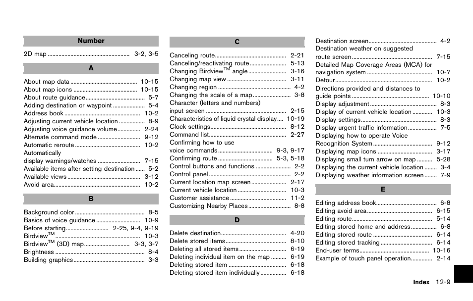 NISSAN 2014 Quest - Navigation System Owner's Manual User Manual | Page 241 / 252