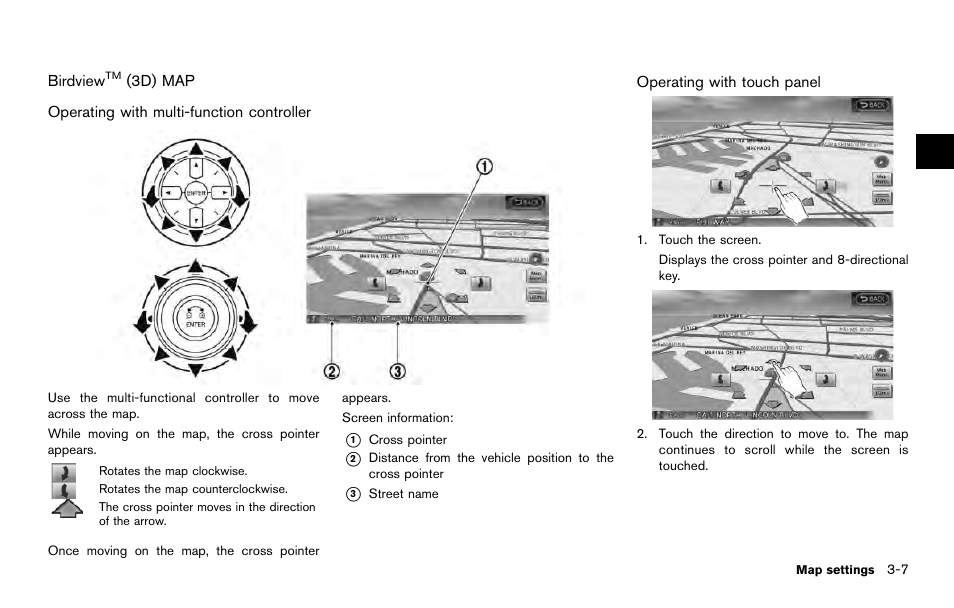 Birdview, 3d) map -7 | NISSAN 2014 Quest - Navigation System Owner's Manual User Manual | Page 51 / 252