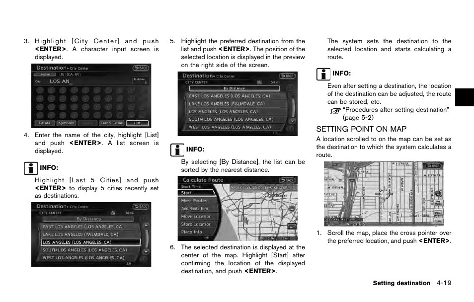Setting point on map -19 | NISSAN 2014 Quest - Navigation System Owner's Manual User Manual | Page 85 / 252