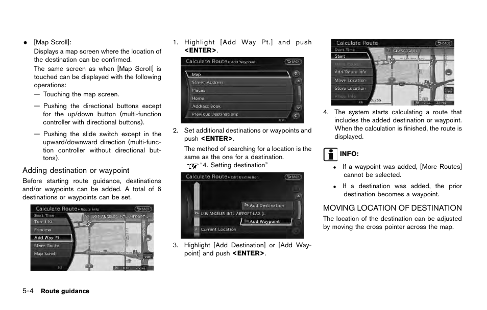 Moving location of destination -4 | NISSAN 2014 Quest - Navigation System Owner's Manual User Manual | Page 92 / 252