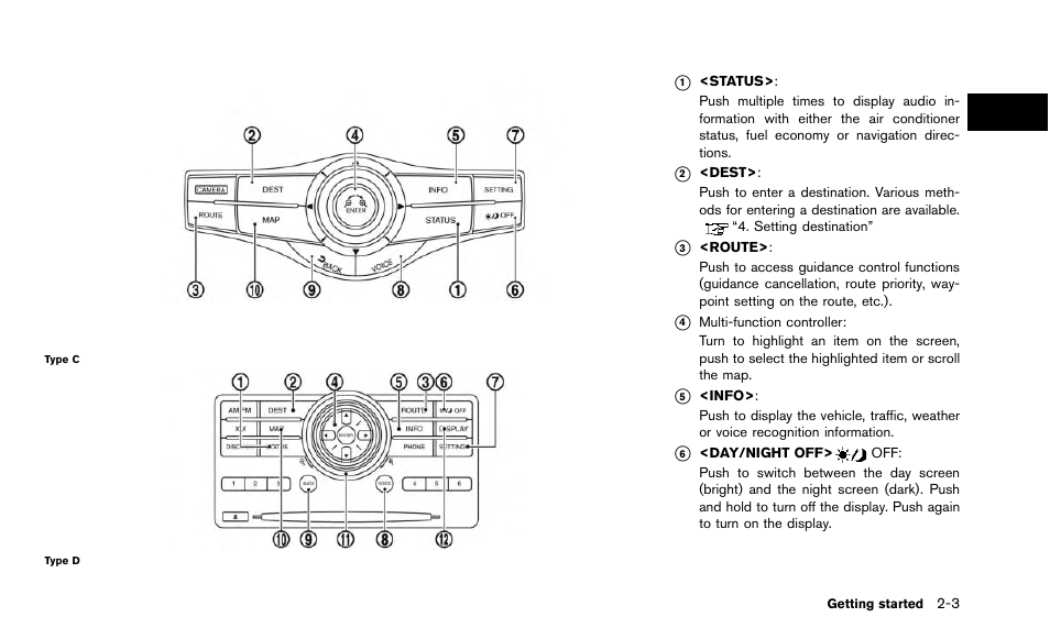 NISSAN 2015 Quest - Navigation System Owner's Manual User Manual | Page 11 / 241