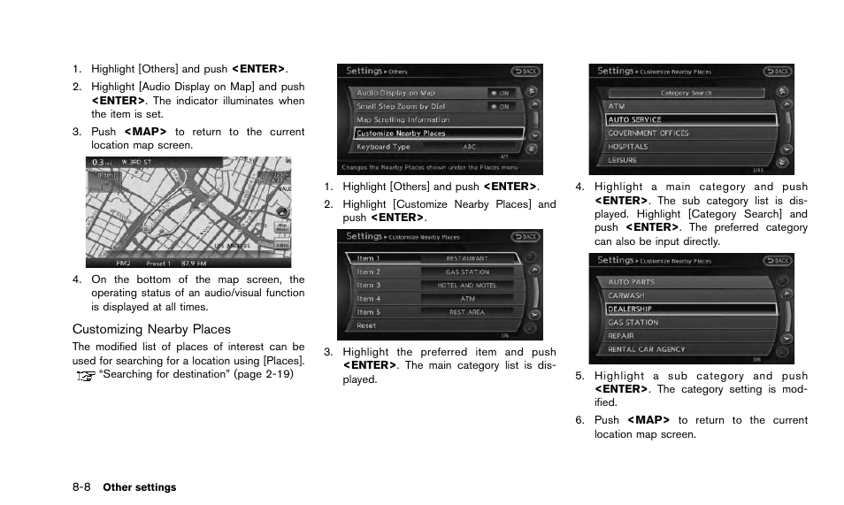 NISSAN 2015 Quest - Navigation System Owner's Manual User Manual | Page 164 / 241