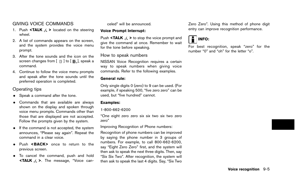 Giving voice commands -5 | NISSAN 2015 Quest - Navigation System Owner's Manual User Manual | Page 175 / 241