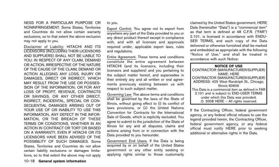 NISSAN 2015 Quest - Navigation System Owner's Manual User Manual | Page 214 / 241
