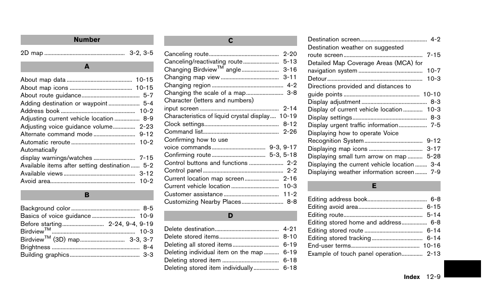 NISSAN 2015 Quest - Navigation System Owner's Manual User Manual | Page 235 / 241