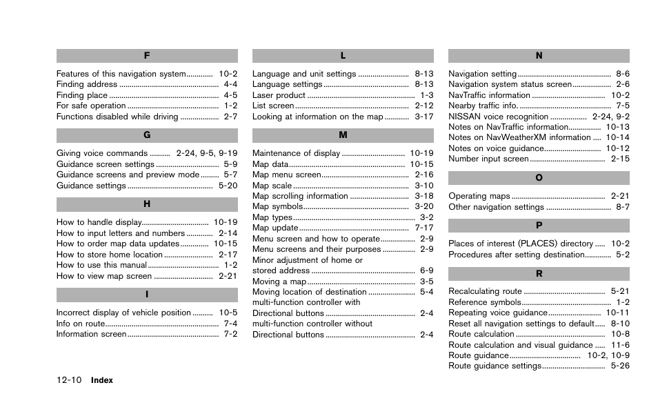 NISSAN 2015 Quest - Navigation System Owner's Manual User Manual | Page 236 / 241