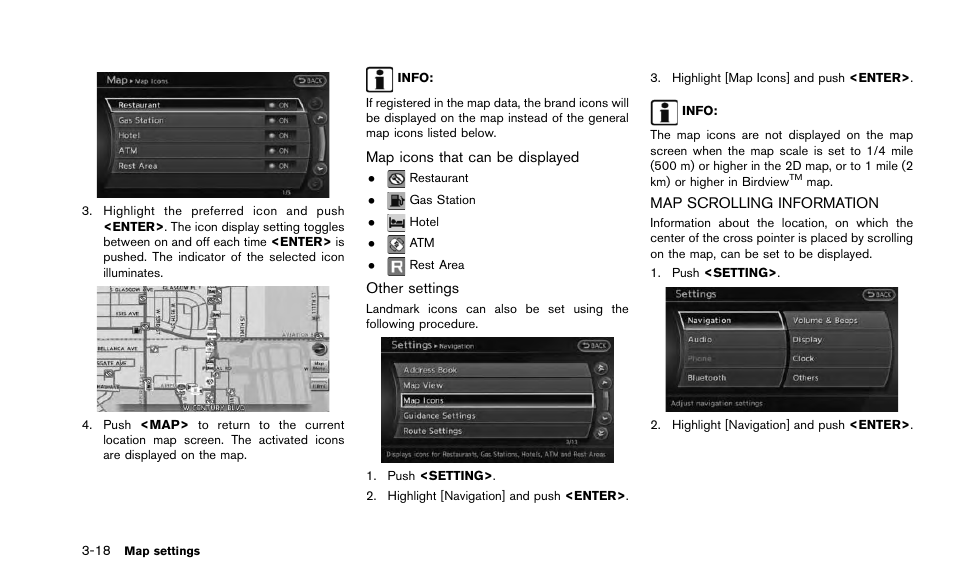 Map scrolling information -18 | NISSAN 2015 Quest - Navigation System Owner's Manual User Manual | Page 58 / 241
