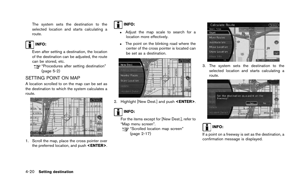 Setting point on map -20 | NISSAN 2015 Quest - Navigation System Owner's Manual User Manual | Page 82 / 241