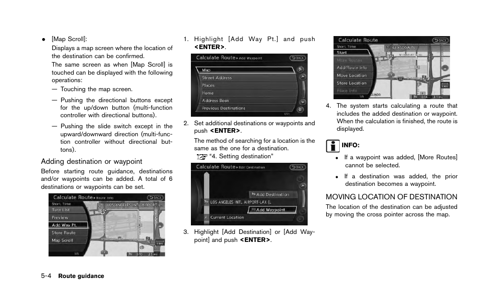 Moving location of destination -4 | NISSAN 2015 Quest - Navigation System Owner's Manual User Manual | Page 88 / 241