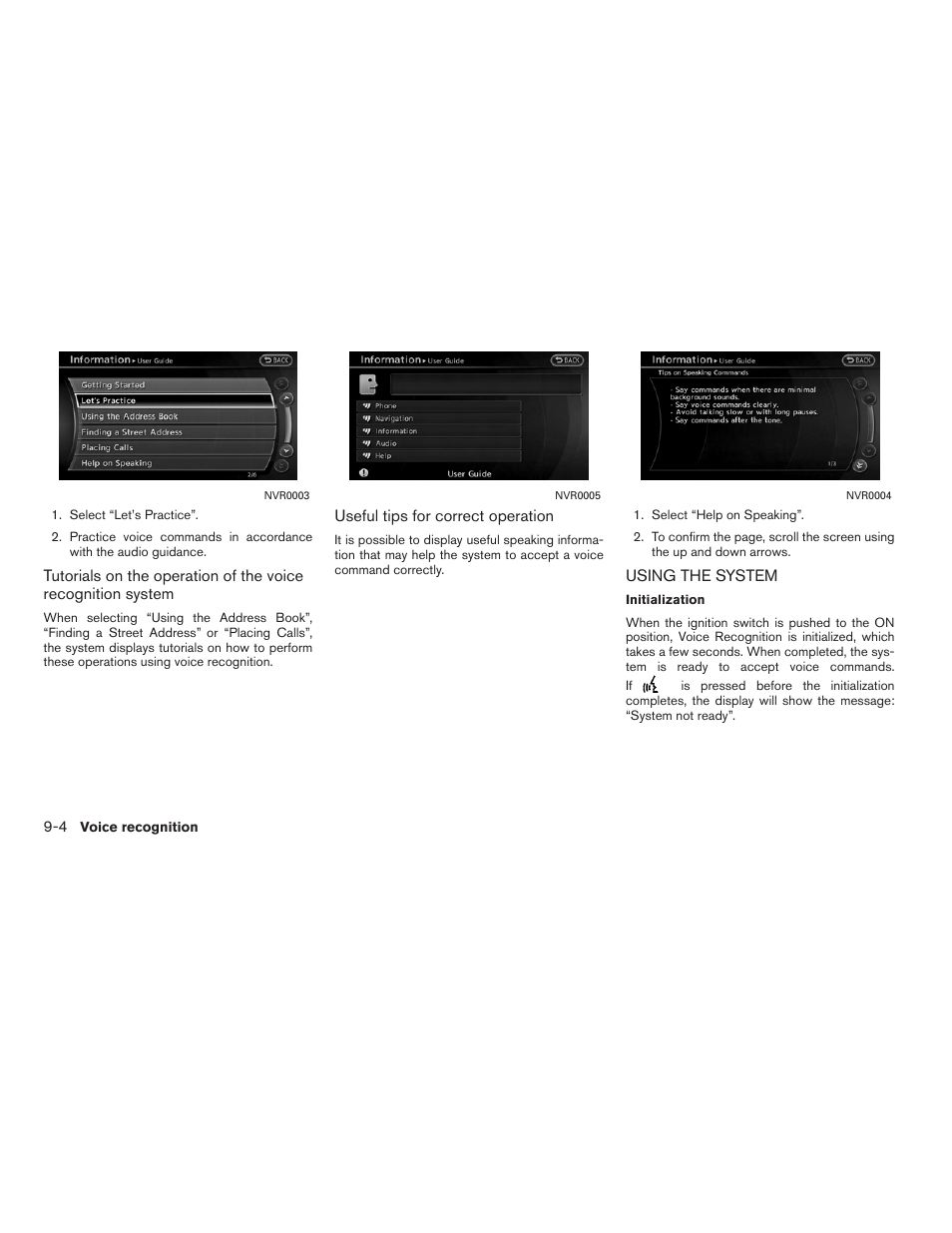 Using the system -4 | NISSAN 2012 Altima Sedan - Navigation System Owner's Manual User Manual | Page 238 / 313
