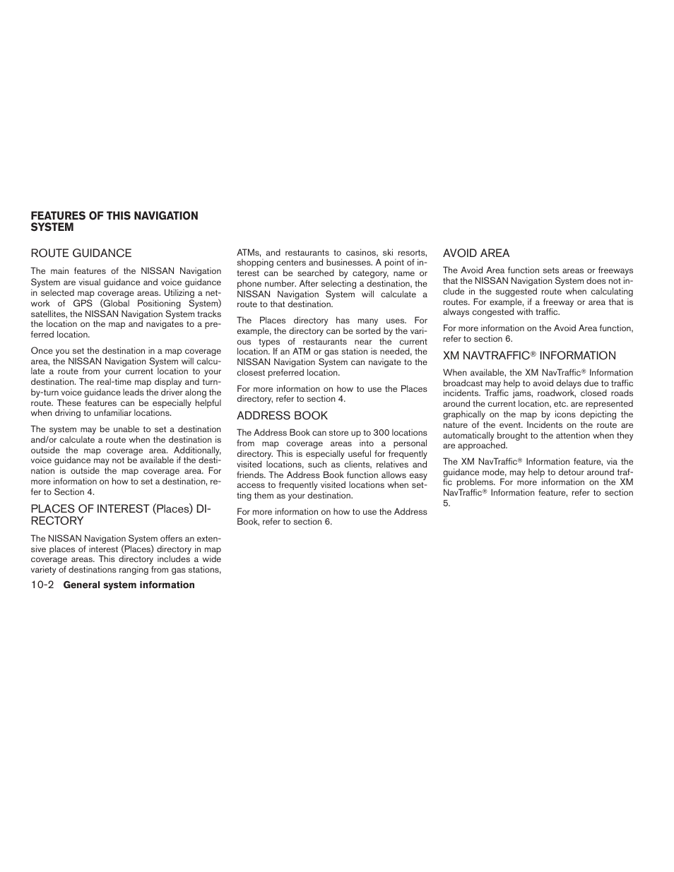 Features of this navigation system -2, Information -2 | NISSAN 2012 Altima Sedan - Navigation System Owner's Manual User Manual | Page 274 / 313