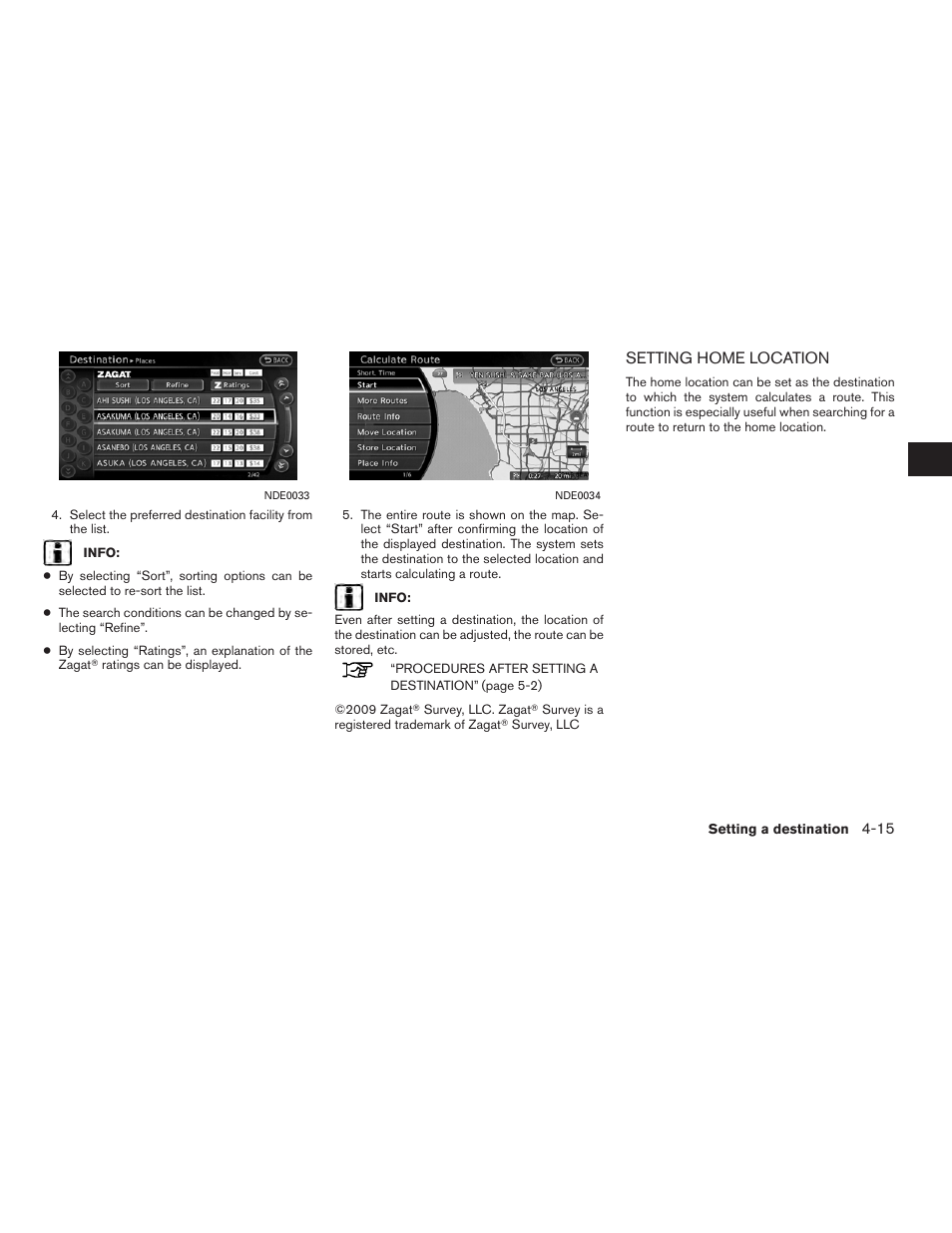 Setting home location -15 | NISSAN 2012 Altima Sedan - Navigation System Owner's Manual User Manual | Page 89 / 313