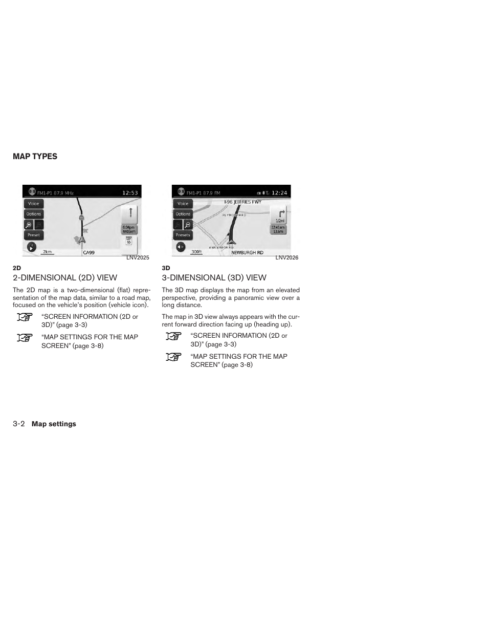 Map types -2 | NISSAN 2013 Titan - Navigation System Owner's Manual User Manual | Page 20 / 104