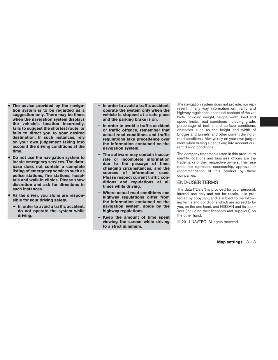 End-user terms -13 | NISSAN 2013 Titan - Navigation System Owner's Manual User Manual | Page 31 / 104